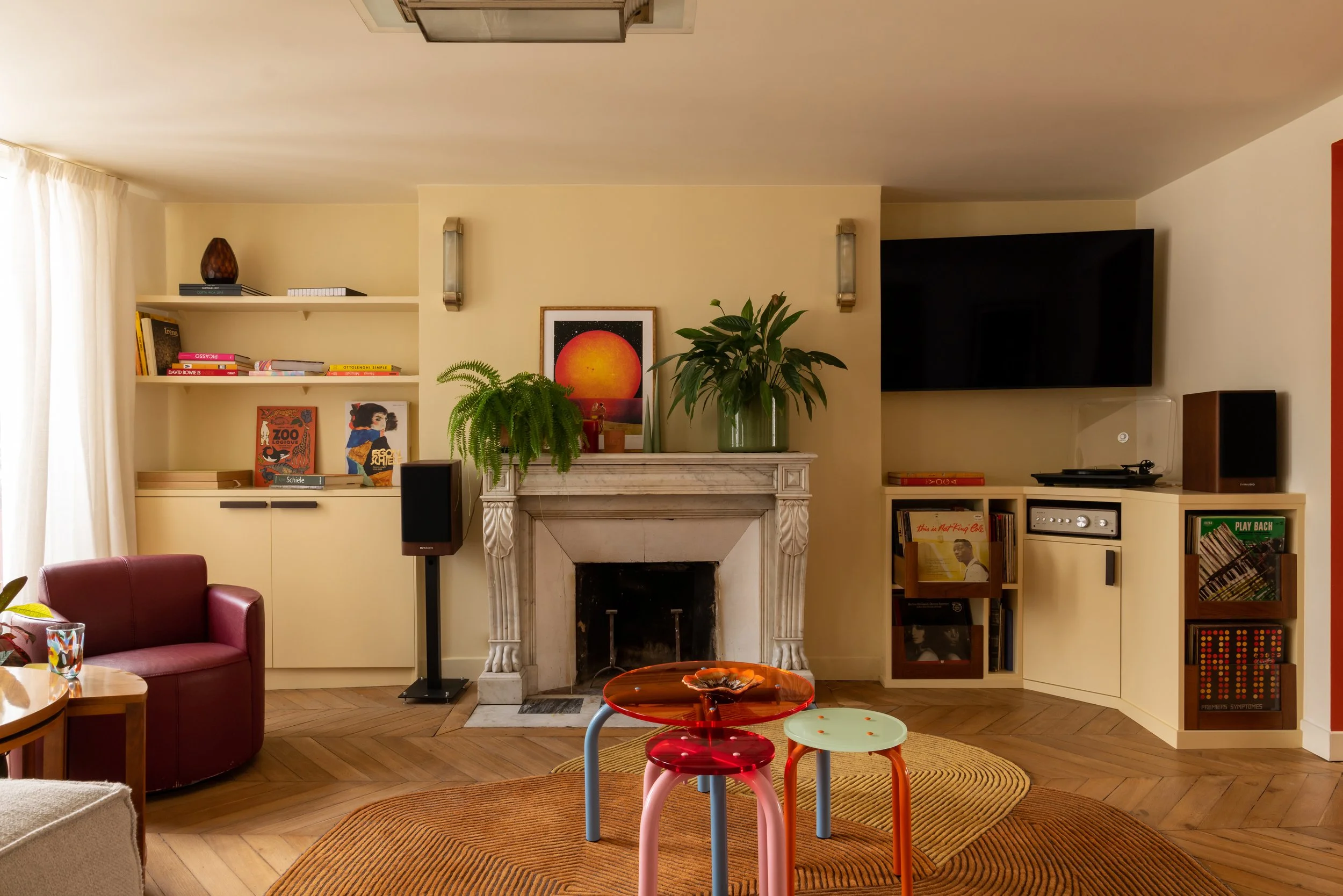 Projet Bonne Nouvelle, Paris — salon après rénovation, architecte d'intérieur Paris — Studio Emsé